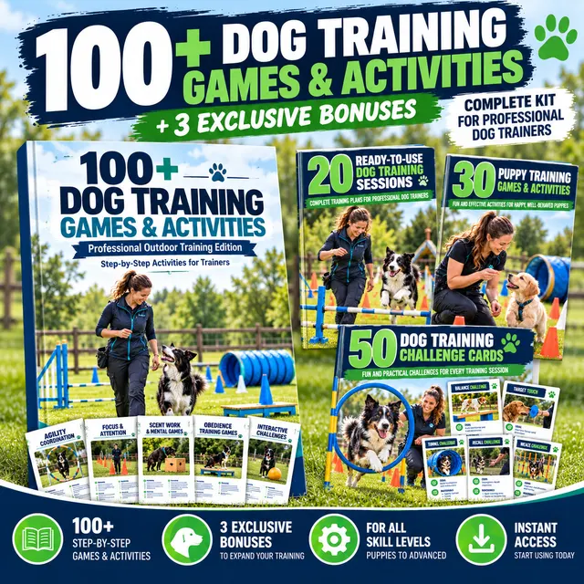 100+ Dog Training Games & Activities - Complete Premium Bundle with 3 Exclusive Bonuses